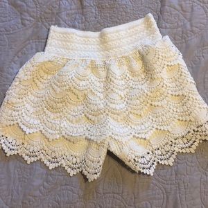 VSCO lace shorts